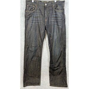 Levis 569 Loose Straight Jeans Dark Wash Sz 36x34.  - Actual 39x32
